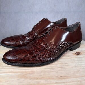 Stacy Adams | Shoes | Stacy Adams Synchro Red Oxford Dress Shoes Mens Size  15 M | Poshmark